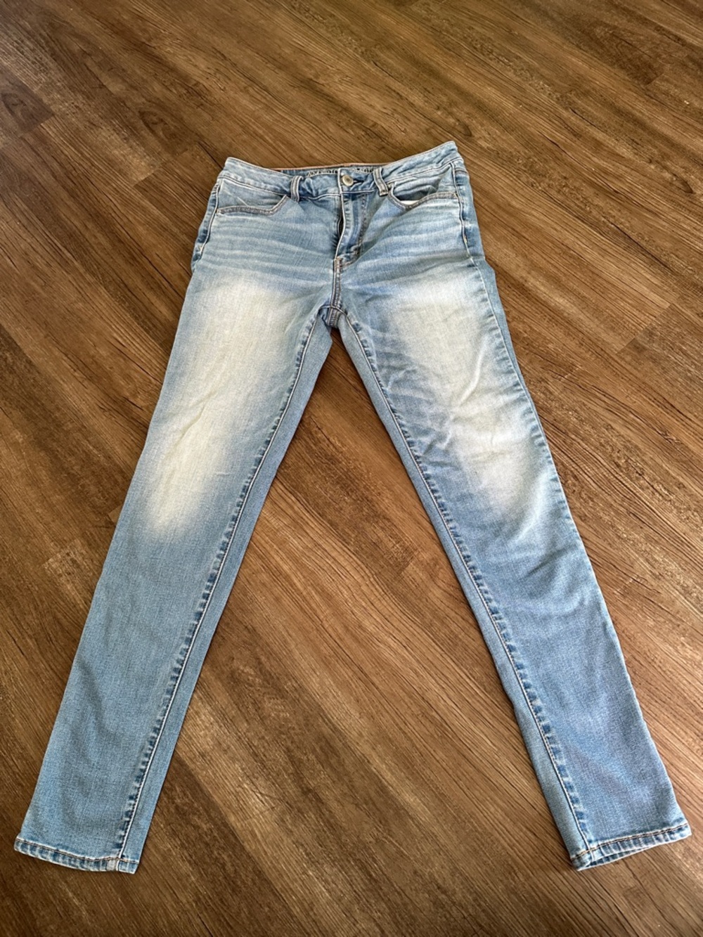 American Eagle Outfitters Light Blue High-Rise Slim Jeans
